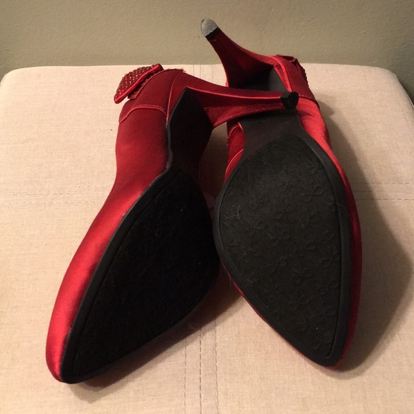 Rampage Red High Heels Size 8 US - Picture 5 of 7